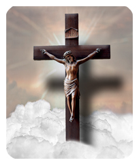 Crucifix Bronze Clouds